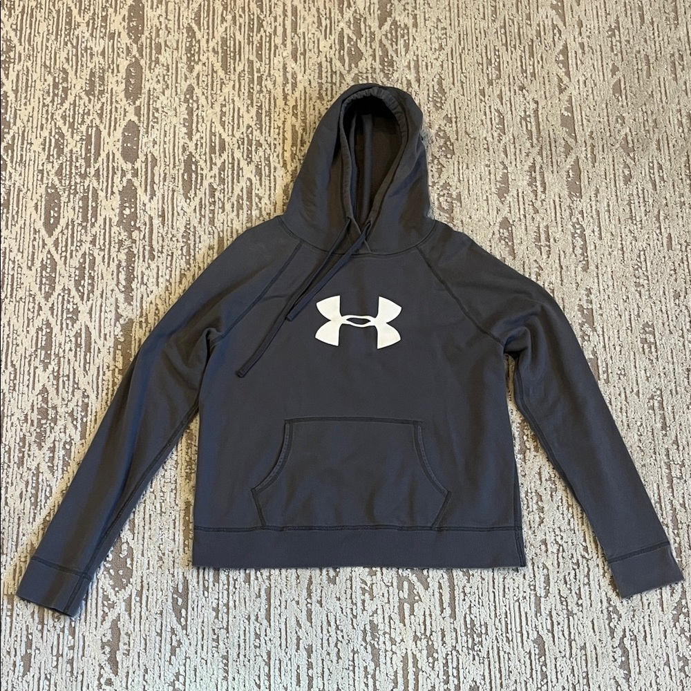 Under Armour Black Hoodie with White Logo